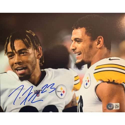 Joe Haden Signed In White with Minkah Fitzpatrick 8x10 Photo