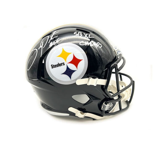 Joey Porter Signed Pittsburgh Steelers Full Size Replica Speed Helmet with SB XL Champs