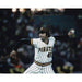 John Candelaria Signed Pitching (Pinstripe Uniform) 8x10 Photo