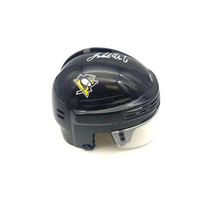 John Marino Autographed Pittsburgh Penguins Black Mini Helmet