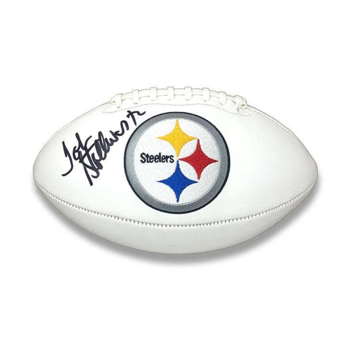 John Stallworth Autographed Pittsburgh Steelers White Logo Football