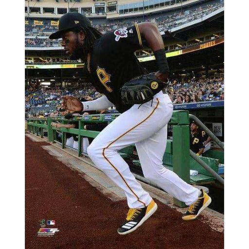 Josh Bell Running Out Of Dugout Unsigned 16X20 Photo