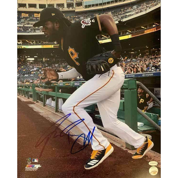 Josh Bell Signed 16x20 Photo - Josh Bell Running Out of Dugout