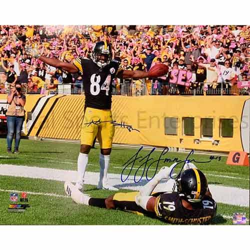 Juju Smith-Schuster and Antonio Brown Dual Signed Photoshoot 20x24 Photo
