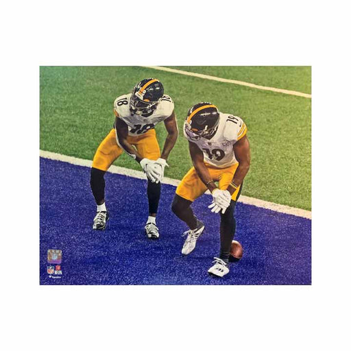 Juju Smith-Schuster and Diontae Johnson Stanky Leg UNSIGNED 16x20 Photo