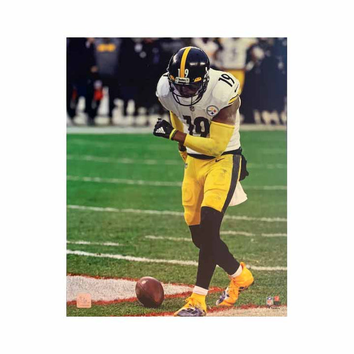 Juju Smith-Schuster in White Over Football Unsigned Licensed 16x20 Photo