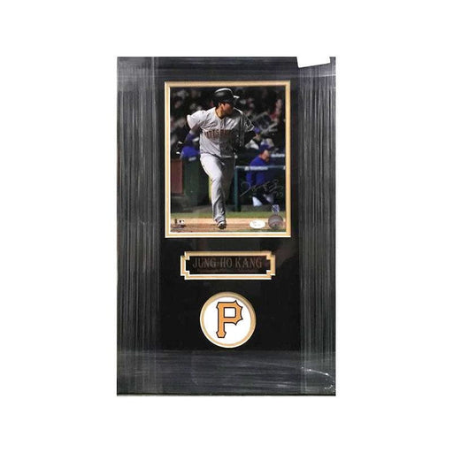 Jung-Ho Kang Running In Grey Jers. 8X10 Signed - Professionally Framed