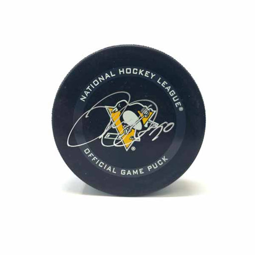 Juuso Riikola Signed Pittsburgh Penguins Official Game Model Puck
