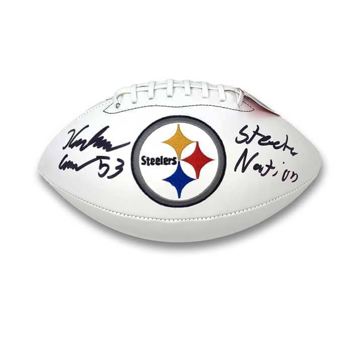 Alex Highsmith Signed Pittsburgh Steelers White Logo Football — TSEShop