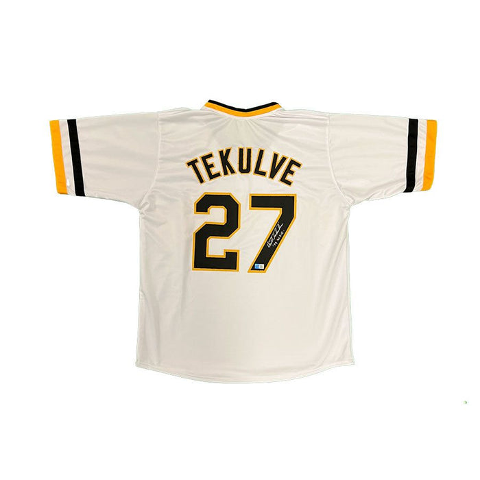 Kent Tekulve Signed Custom White Baseball Jersey with 79 WSC