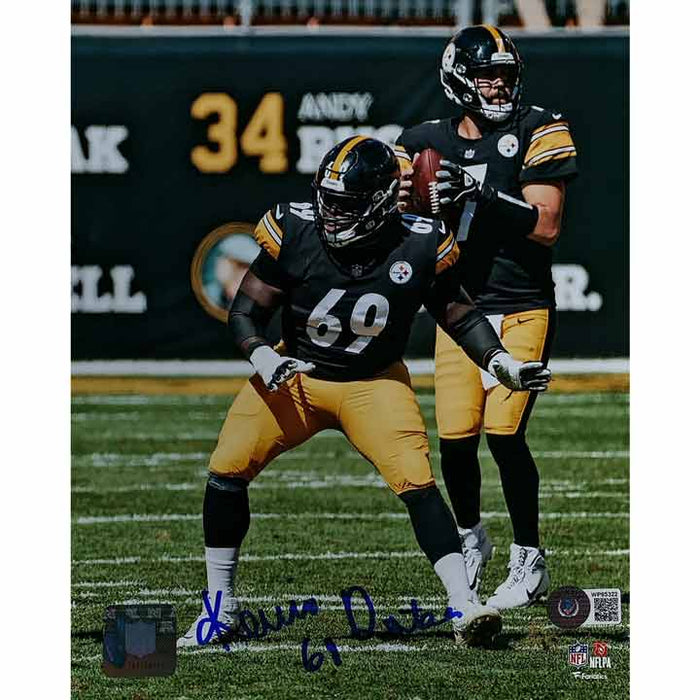 Kevin Dotson Signed Protecting Ben Looking Right 8x10 Photo