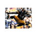LaMarr Woodley Signed Color Leap Close-up 8x10 Photo (Blue Ink)