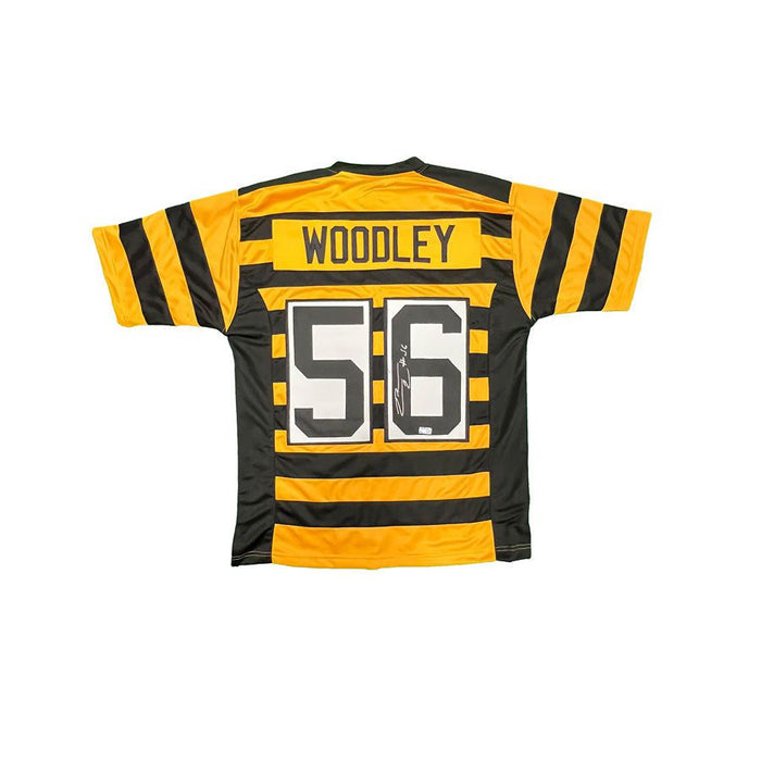 LaMarr Woodley Signed Custom BEE Football Jersey
