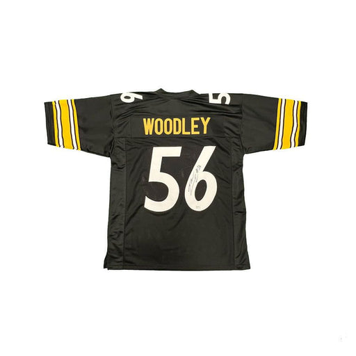 LaMarr Woodley Signed Custom Black Home Football Jersey