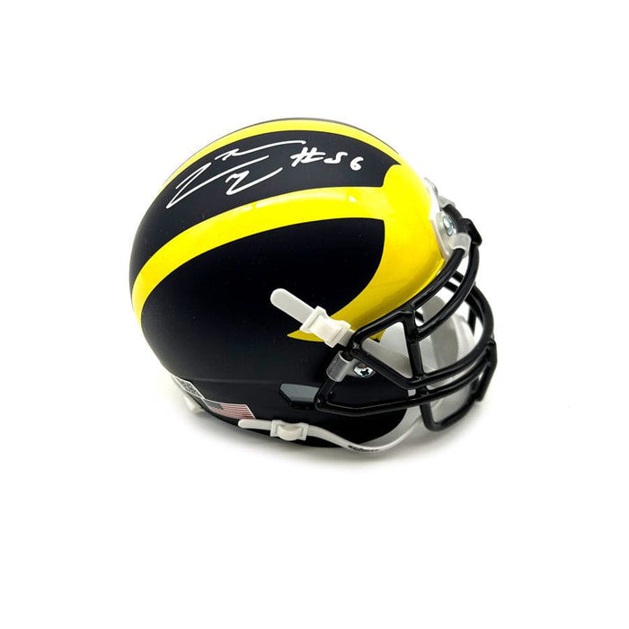 LaMarr Woodley Signed Michigan Schutt Mini Helmet