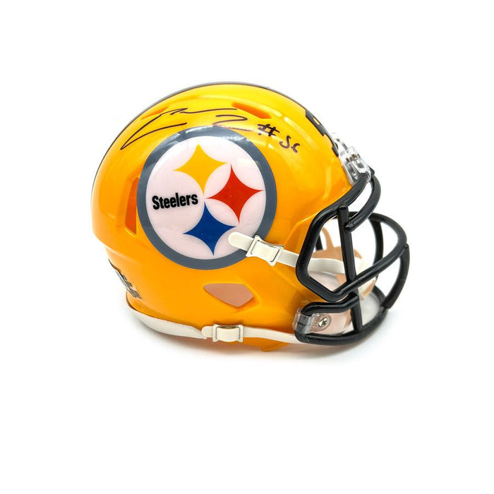 LaMarr Woodley Signed Pittsburgh Steelers 75th Anniversary Speed  Mini Helmet