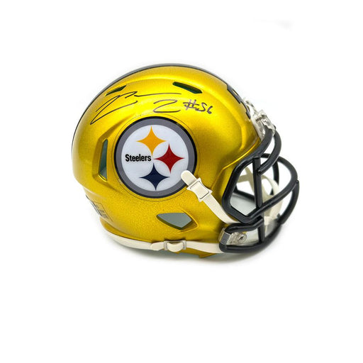 LaMarr Woodley Signed Pittsburgh Steelers Flash Mini Helmet