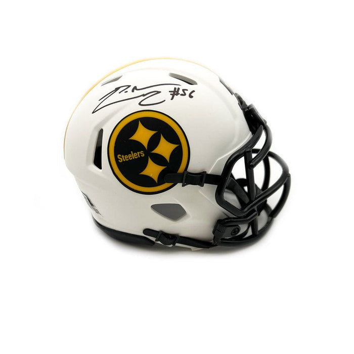 LaMarr Woodley autographed Mini Helmet (Pittsburgh Steelers)