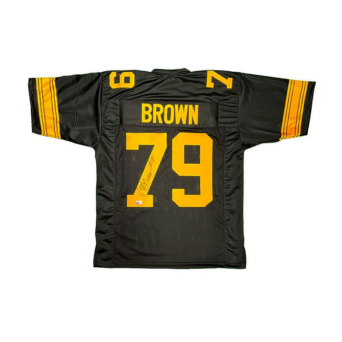 Larry Brown Signed Custom Alternate Football Jersey — TSEShop