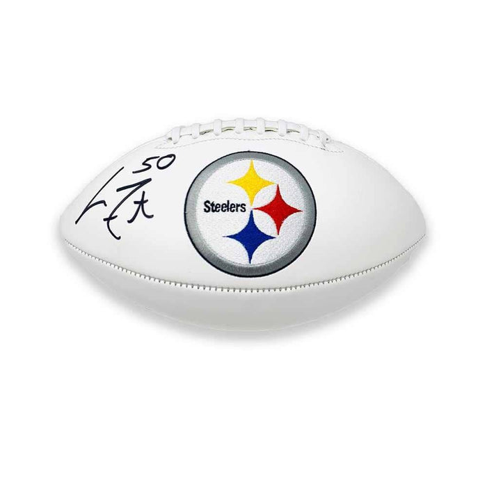 Larry Foote Autographed Pittsburgh Steelers  SB Edition White Logo Football