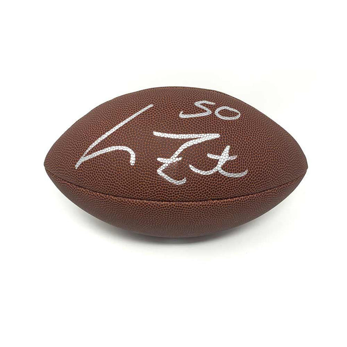 Larry Foote Autographed Wilson Replica Football
