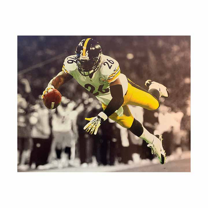 Le'Veon Bell Diving Spotlight Unsigned 16x20 Photo