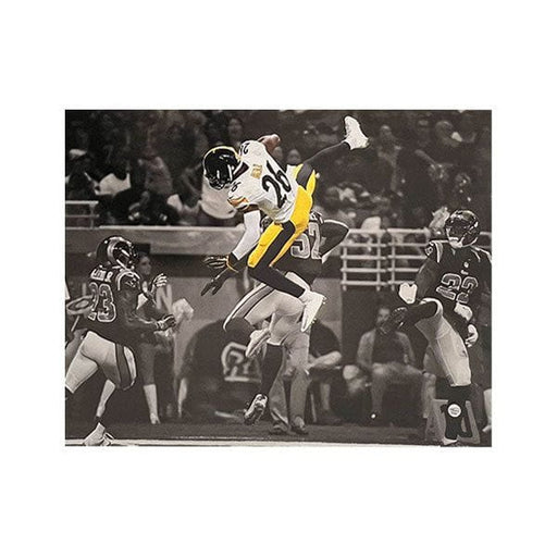 Le'Veon Bell Leaping Over Rams Spotlight Unsigned 16x20 Photo