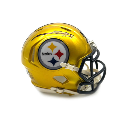 Levi Wallace Signed Pittsburgh Steelers Flash Mini Helmet