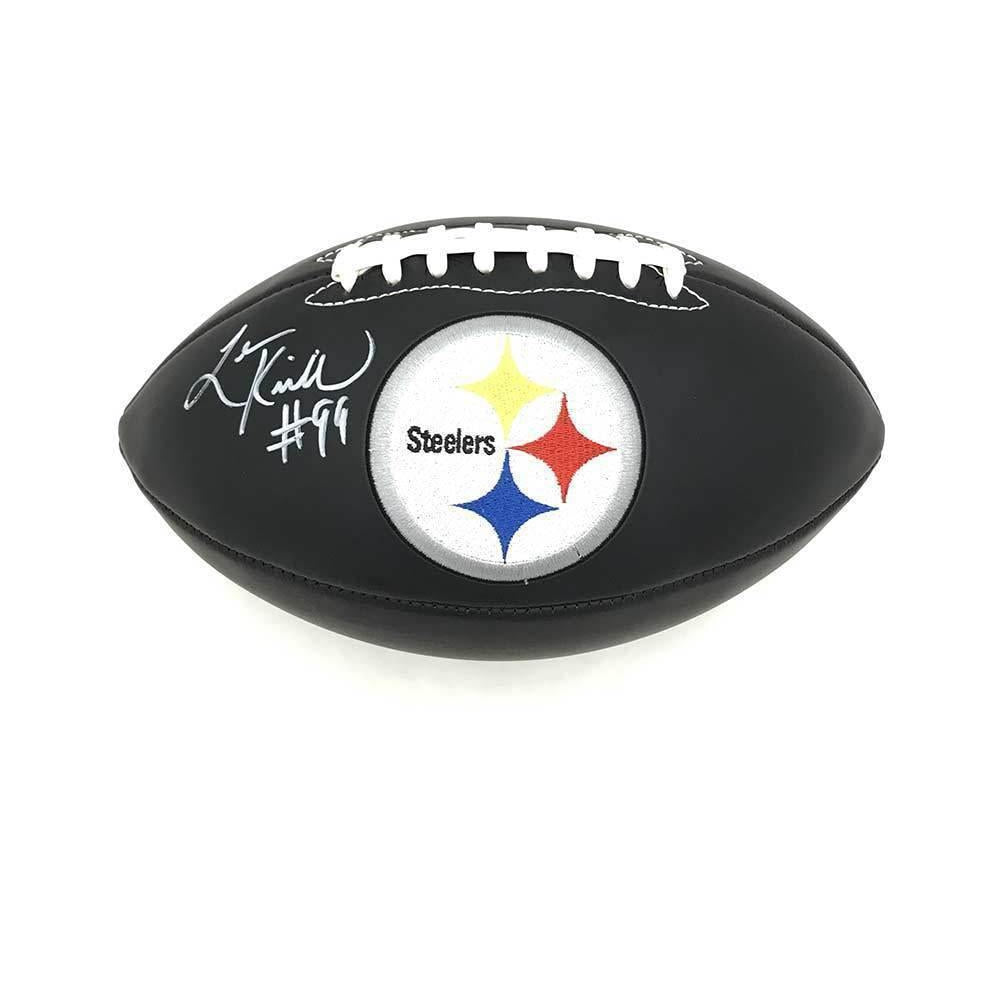 Carnell Lake Signed Pittsburgh Steelers White Logo Football — TSEShop