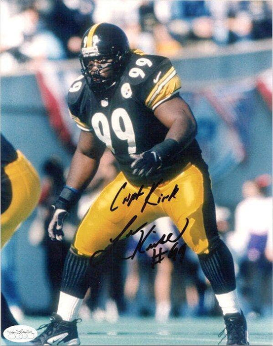 Levon Kirkland Signed Ready in Black 8X10 Photo with Capt Kirk