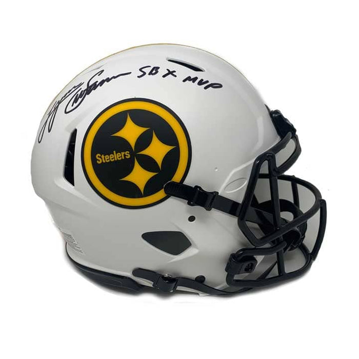 Lynn Swann Autographed Pittsburgh Steelers Authentic Lunar Eclipse Helmet with SB X MVP