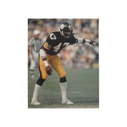 Mel Blount Pointing Left Unsigned 16x20 Photo