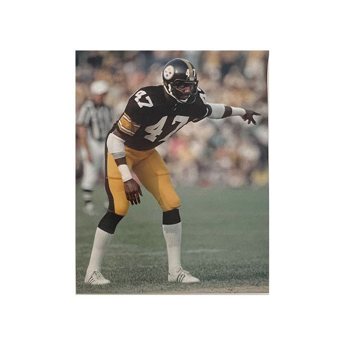 Mel Blount Pointing Left Unsigned 16x20 Photo