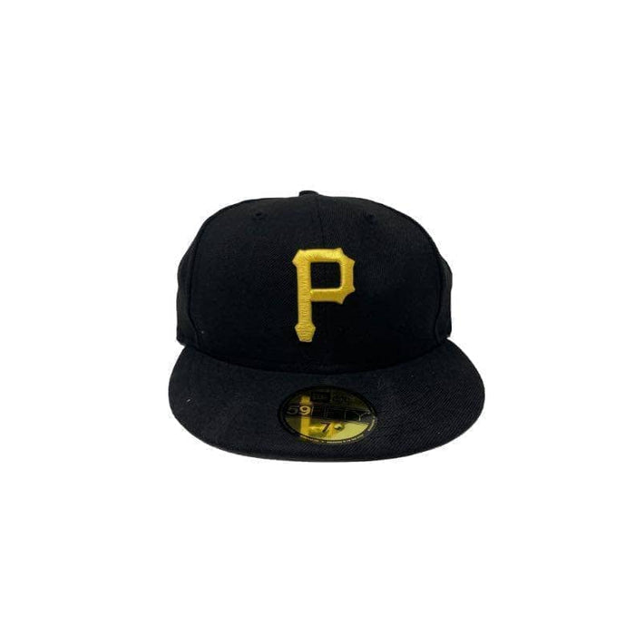 Men's Pittsburgh Pirates Diamond Gold Logo Blackout Fitted Hat 59FIFTY