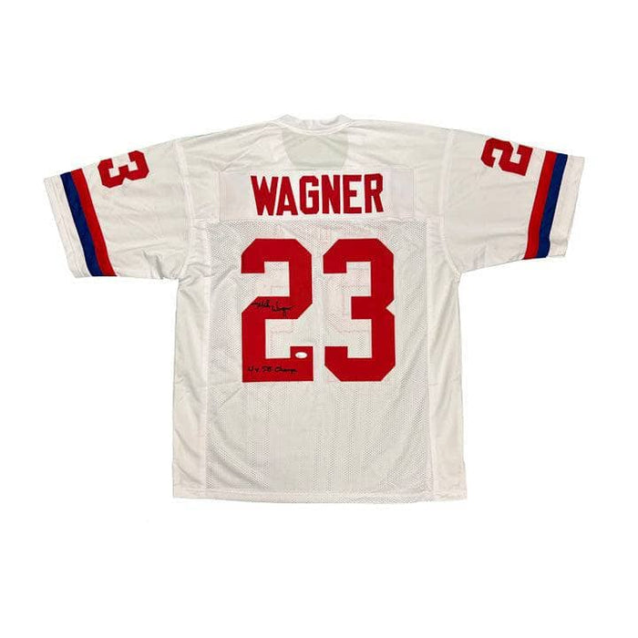 Mike Wagner Autographed Custom Pro Bowl Football Jersey with 4X SB Champs