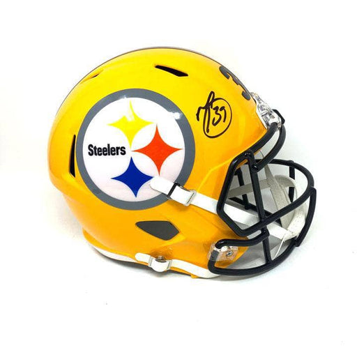 Minkah Fitzpatrick Autographed Pittsburgh Steelers 75th Anniversary Full Sized Replica Speed Helmet
