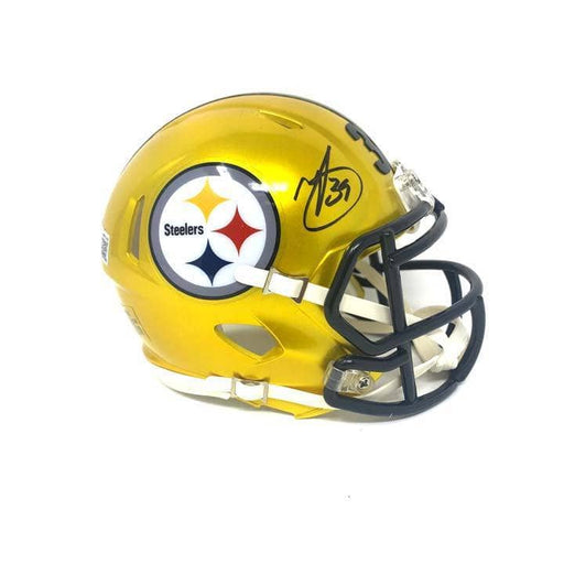 James Harrison Autographed Pittsburgh Steelers Yellow Mini Helmet