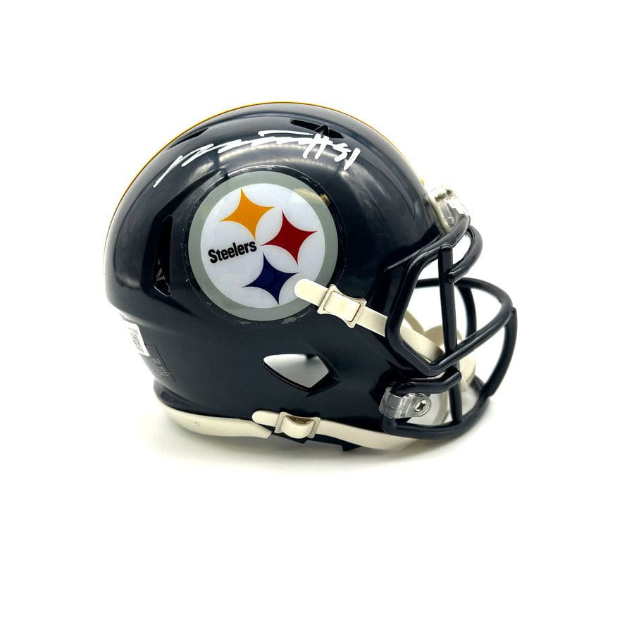 Pittsburgh Steelers Flat White Speed Mini Helmet