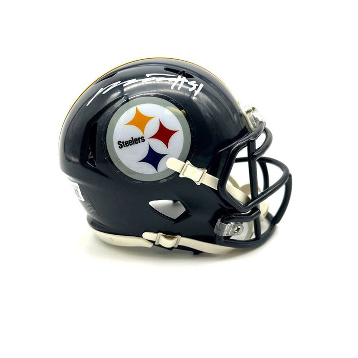 Myles Jack Autographed Pittsburgh Steelers Black Speed Mini Helmet