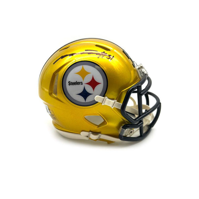 Myles Jack Autographed Pittsburgh Steelers Flash Mini Helmet