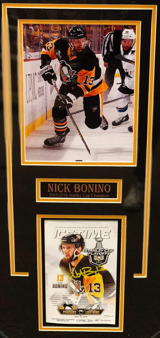 Nick Bonino Signed IceTime May 13, 2016 - Professionally Framed