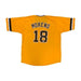 Omar Moreno Autographed Custom Gold Baseball Jersey