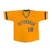 Omar Moreno Autographed Custom Gold Baseball Jersey