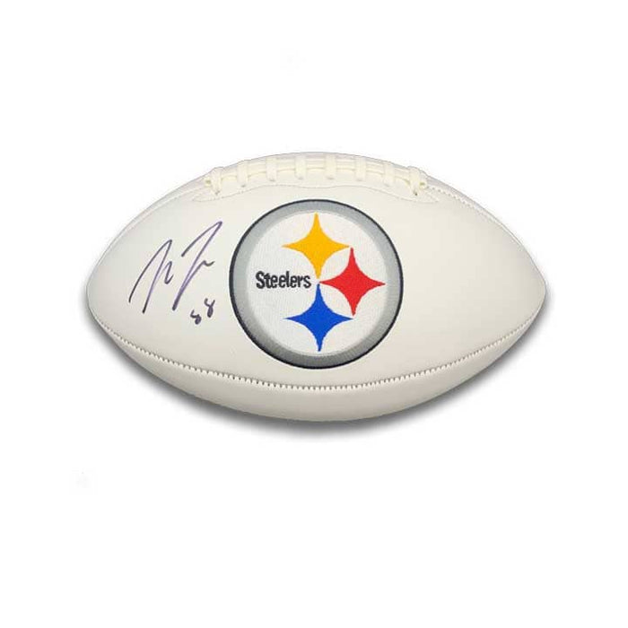 Pat Freiermuth Autographed Pittsburgh Steelers White Logo Football