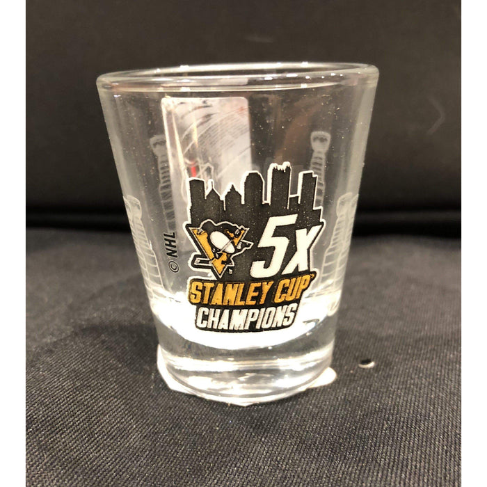 Fan Souvenirs PENGUINS Penguins 5x Champs 2 oz. Shot Glass