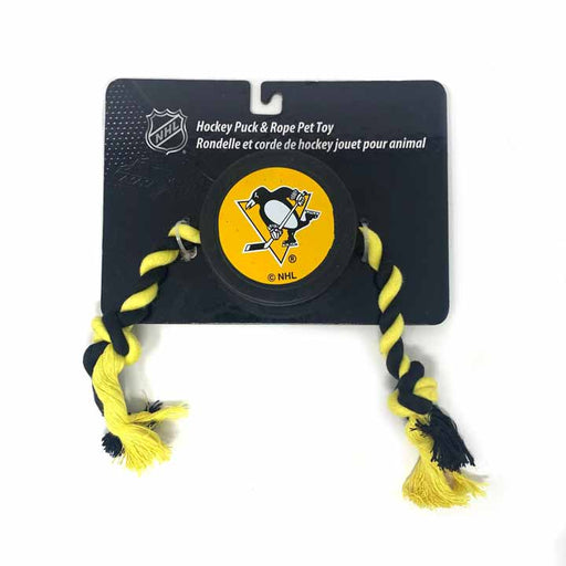 Penguins Licensed Hockey Puck Dog Toy