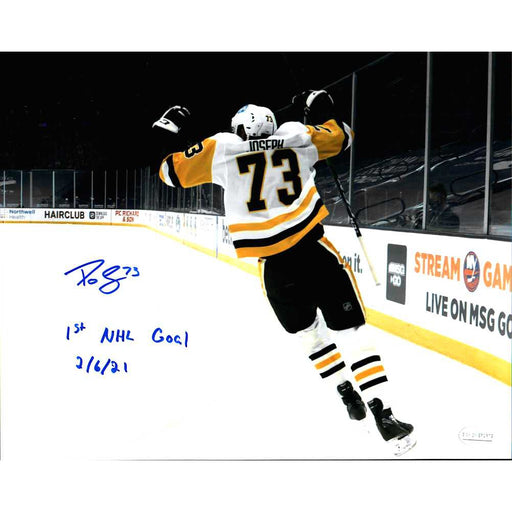 Pierre-Olivier Joseph Signed Hands Raised from Back 8x10 Photo with 1st Goal 2/6/21