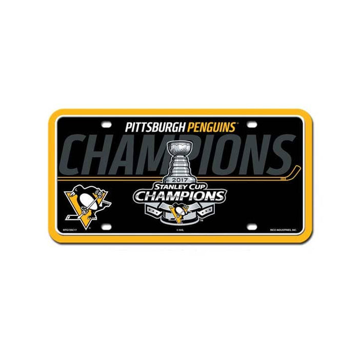 Pittsburgh Penguins 2017 Stanley Cup Champions License Plate