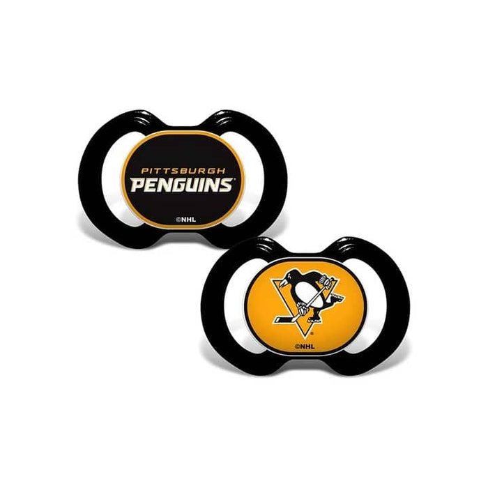 Pittsburgh Penguins Black & Gold Pacifiers - 2 Pack