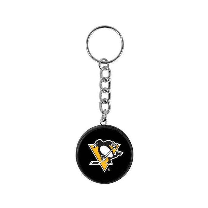 Pittsburgh Penguins Mini Hockey Puck Keychain